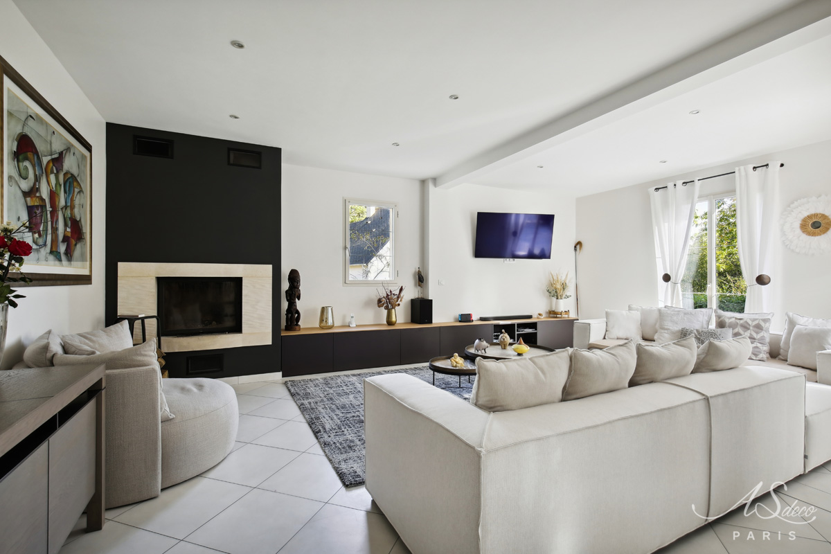 Decoration agencement boisemont val d oise salon style ethnique chic