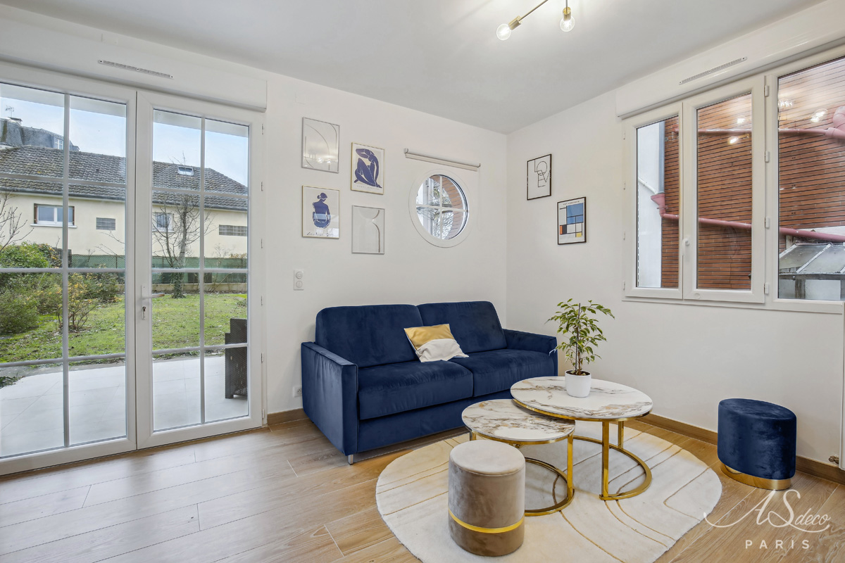 Renovation studio saint gratien decoration salon