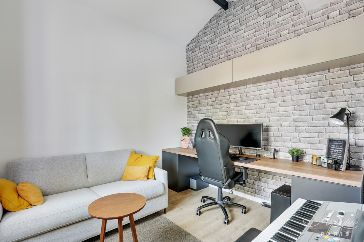 Renovation decoration maison le plessis bouchard bureau canape convertible 1