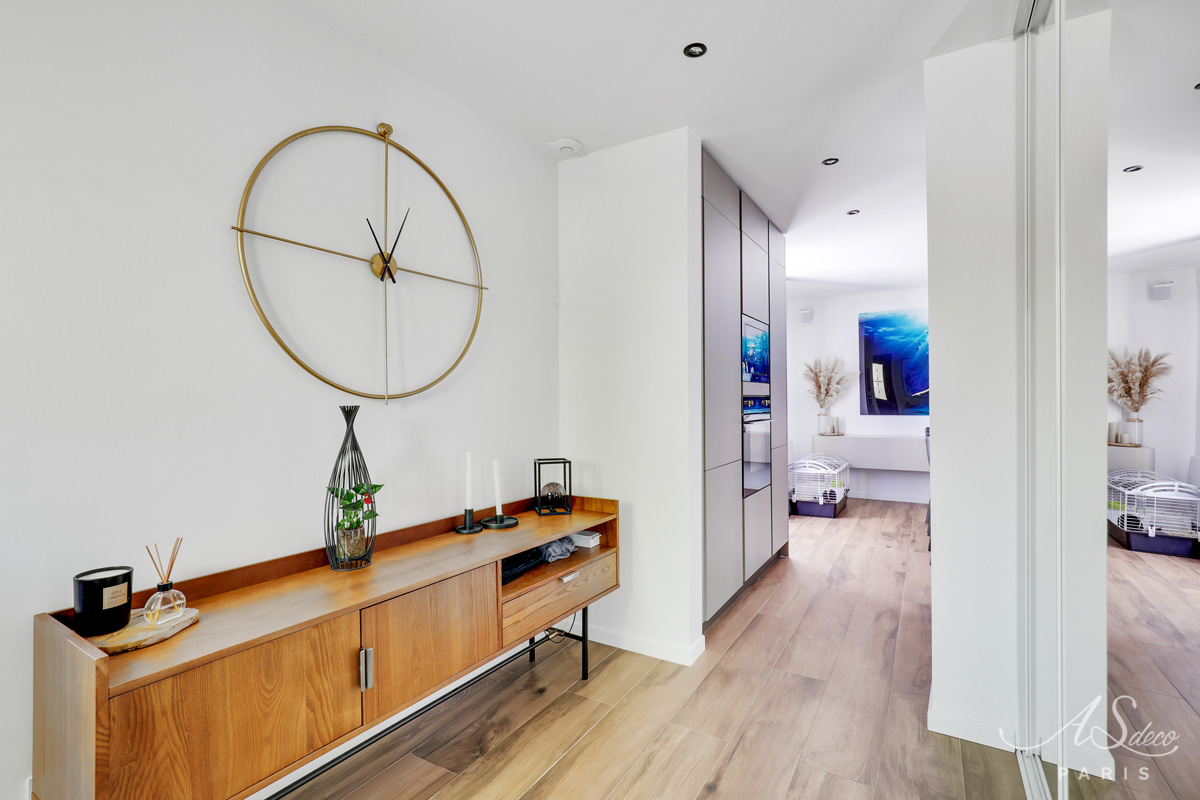 Renovation decoration maison le plessis bouchard entree enfilade noyer 1