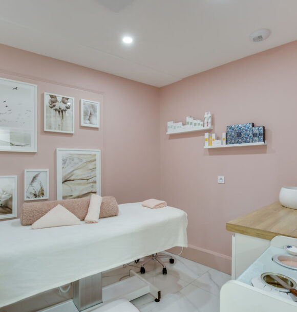 Decoration institut sannois massage rose or 2