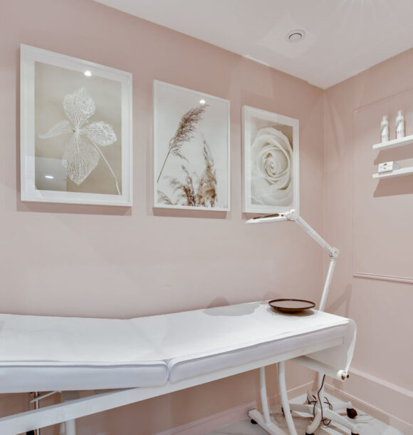 Decoration institut sannois massage rose or 3