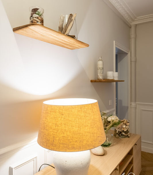 Decoration appartement enghein les bains couloir buffet