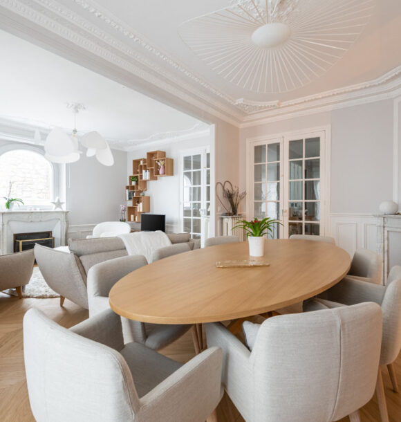 Decoration appartement enghein les bains salle a manger 1