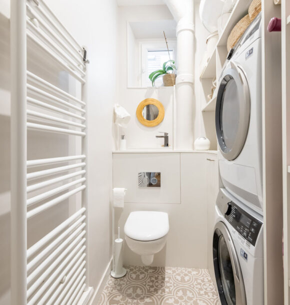 Decoration appartement enghein les bains wc ammenagement sur mesure