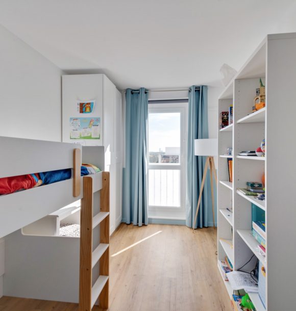 Renovation decoration appartement hauts de seine suresnes chambre enfant garcon epure