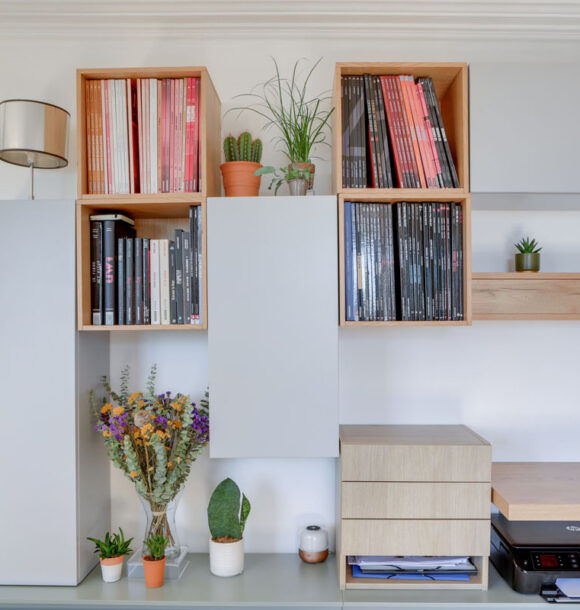 Decoration appartement paris abbesses coin bureau