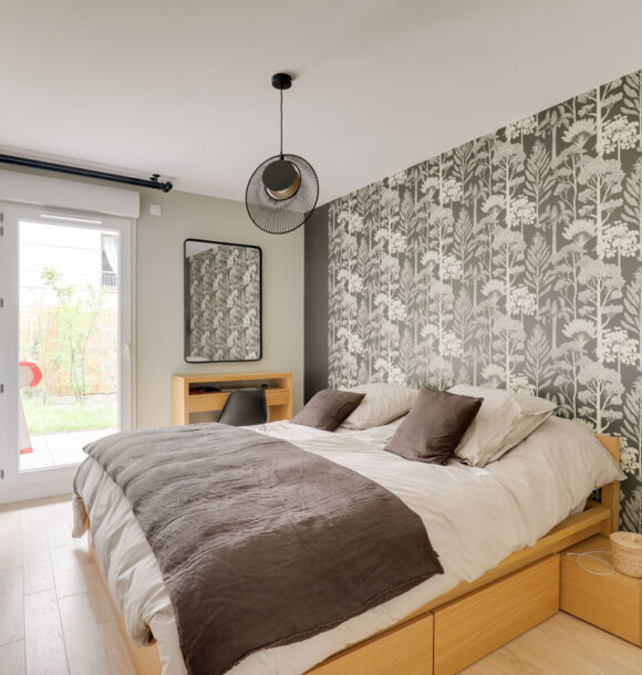 Decoration appartement st cloud chambre parentale fonce