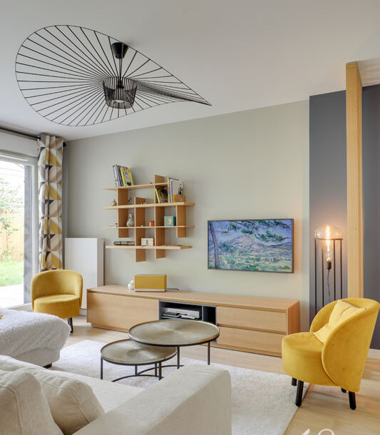 Decoration appartement st cloud salon tele vertigo